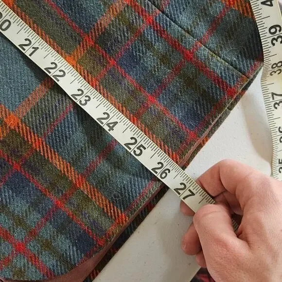 Vtg 80s gap plaid gap blazer large - Picture 4 of 8